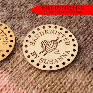Labels for handmade items, round faux leather labels, leather labels, tags for handmade items, faux leather tags, personalized tags, 25 pc