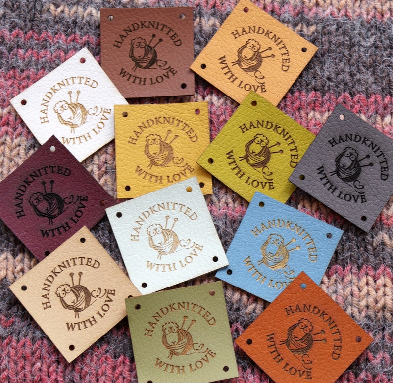 Leather Tags for Handmade Items Product Labels Personalized Etsy