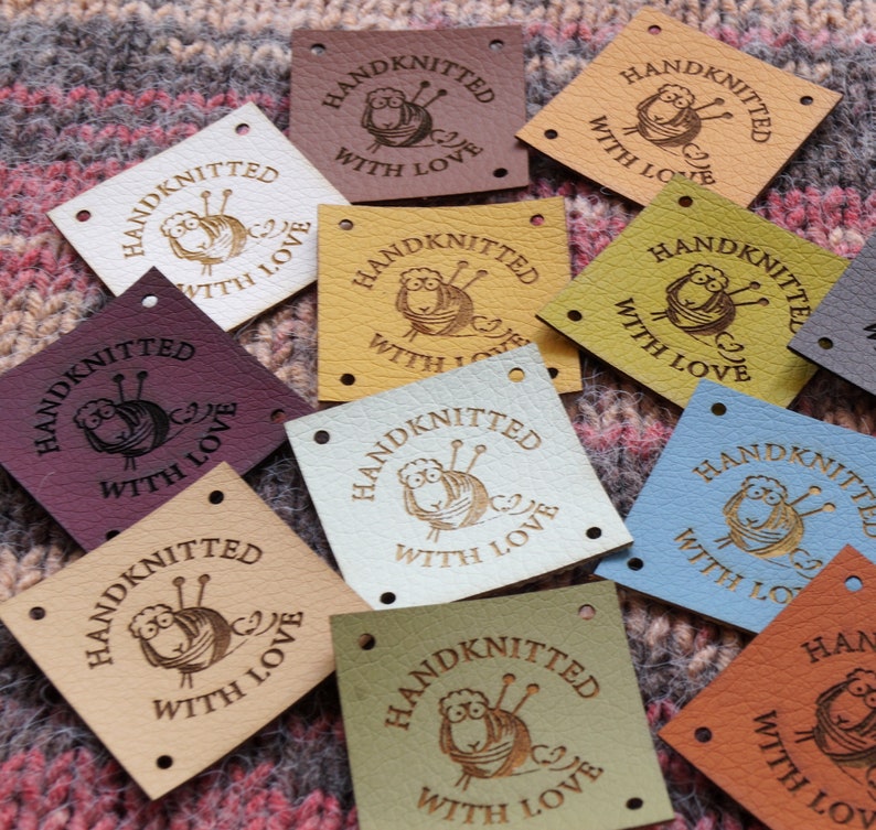 Leather Tags for Handmade Items Product Labels Personalized Etsy