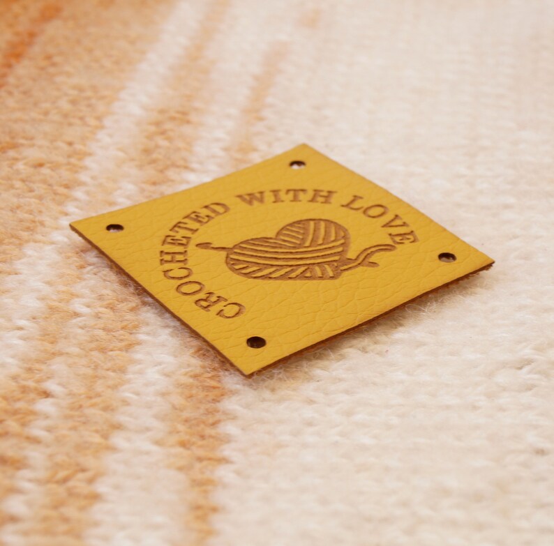 Leather Labels for Handmade Products Faux Leather Tags Vegan Etsy