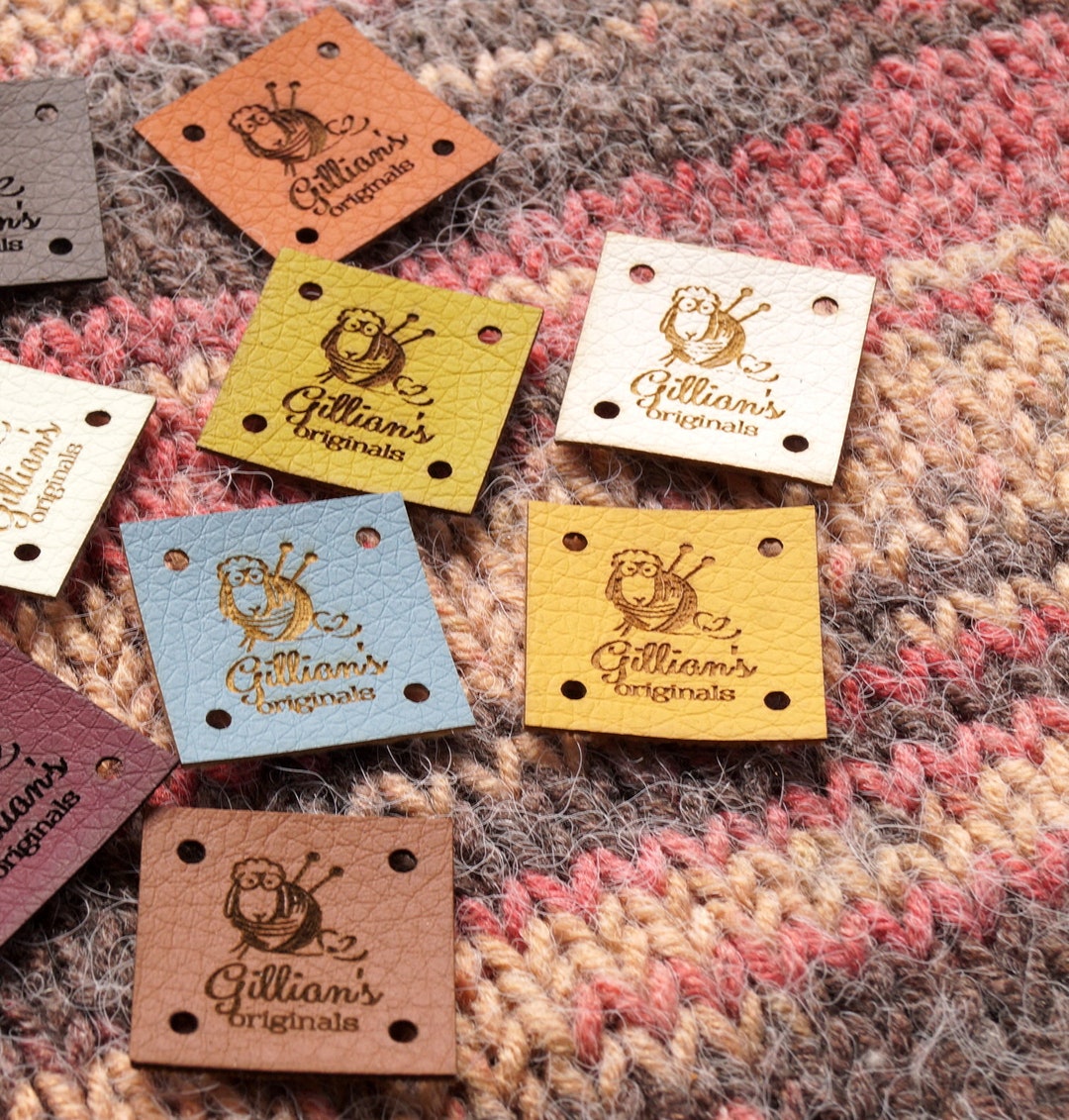 Personalized Labels, Labels for Handmade Items, Faux Leather Labels