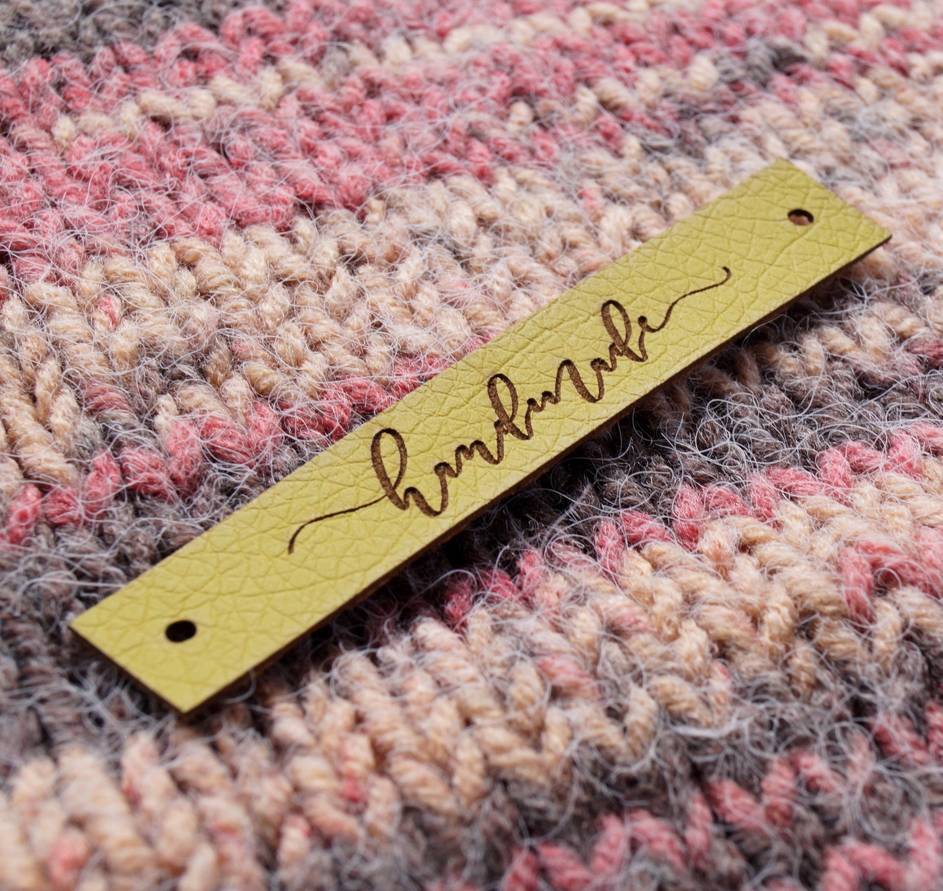 Faux leather tags personalized leather labels knitting and Etsy