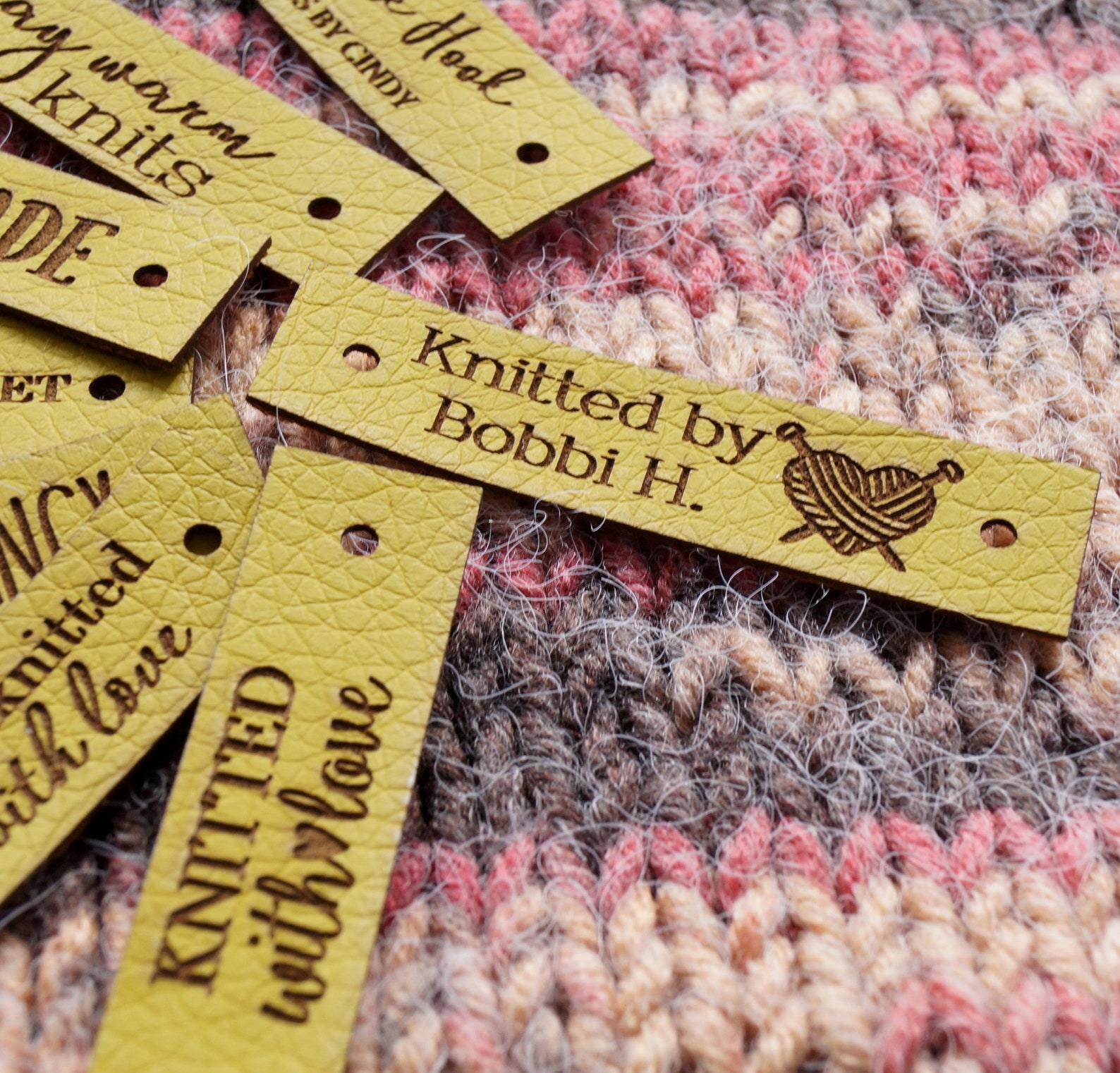 Vegan Leather Labels Personalized Labels Leather Tags for Etsy