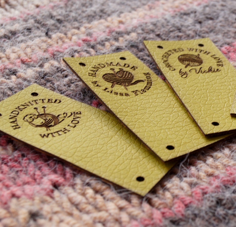 Labels Leather Labels for Handmade Products Custom Clothing Etsy