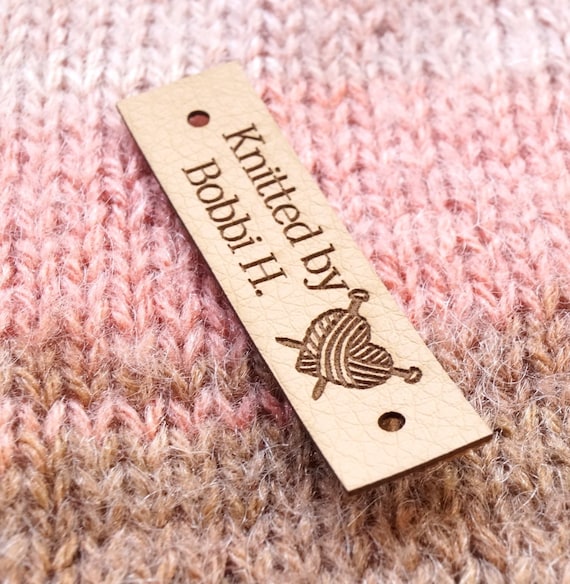  Knitting labels, labels for handmade items, crochet