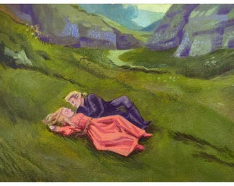 The Princess Bride Art – Whimsical Watercolor Illustration