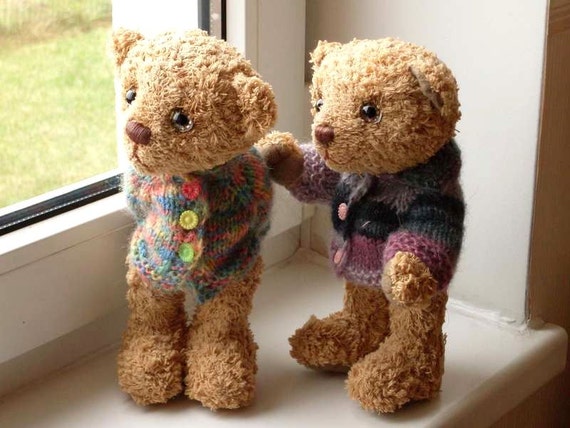 Artist Teddy Bear Pattern, Cody & Colin, 9.5 Inch Jointed Bears (PDF)