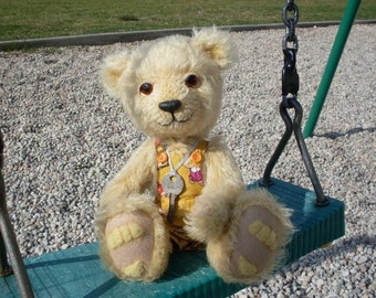 Teddy Bear Stevie Pattern, 12" Jointed Mohair Bear (PDF)