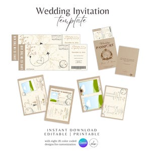 Hochzeit, Einladung, Hochzeitspass-Einladung, Hochzeitseinladung bedruckbar, Hochzeitseinladung digital, Hochzeitspassport