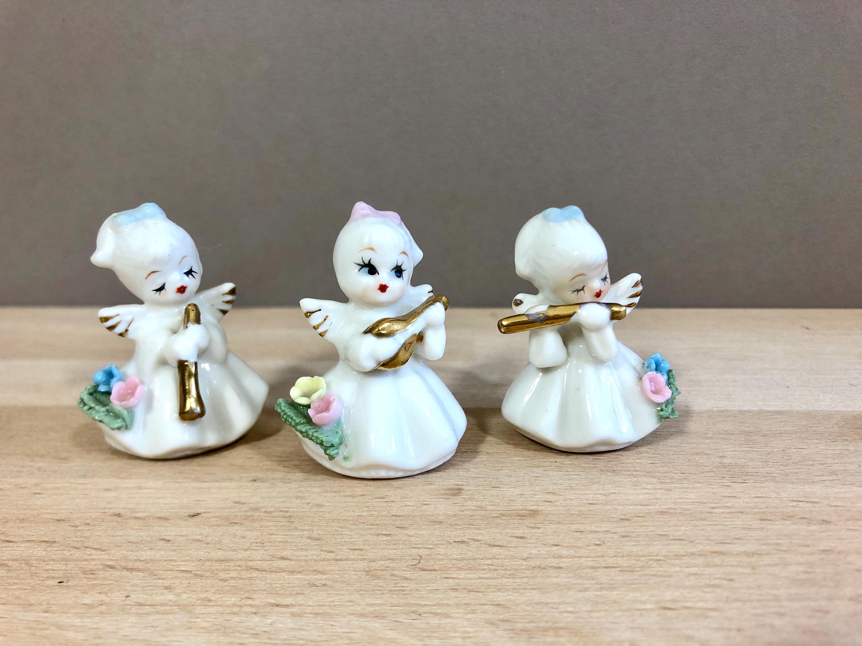 Napco Vintage Angels, Musical Angels, Mini Figures