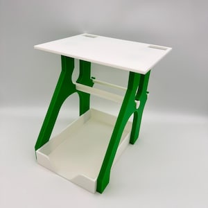 Compact Thermal Printer Stand – Space-Saving & Sturdy Desk Organizer for Receipt Printers Compatible With Label Rolls and Stacks