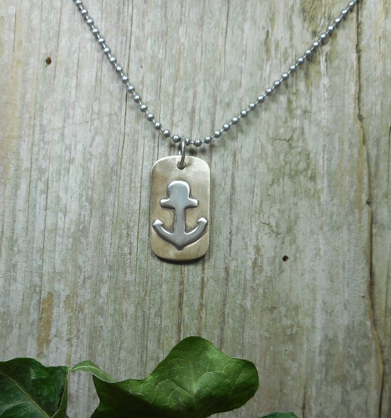 Nautical pendant anchor pendant nautical jewelry boat Etsy
