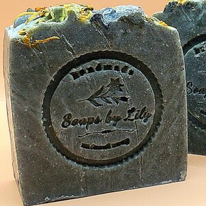 Charcoal Calendula Natural Soap - Handmade