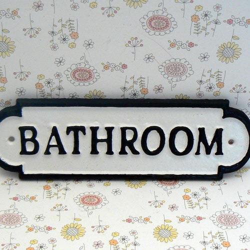 Bath Sign Bathroom Wall Decor Farmhouse Bathroom Decor Etsy