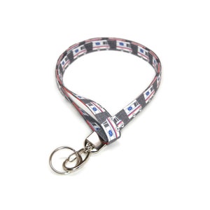Mail Carrier Truck Lanyard - Fabric ID Badge Holder for Your Name Tag or Keys
