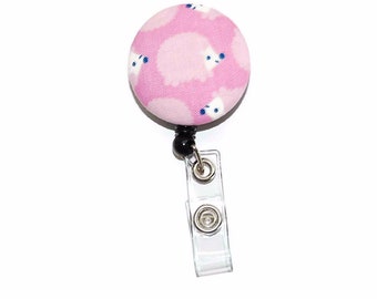 Sweet porcupine badge reel retractable badge holder planner clip
