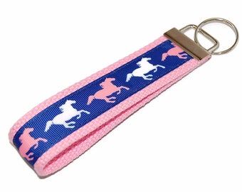 Key Chain Running Horses Horse Lovers Wristlet