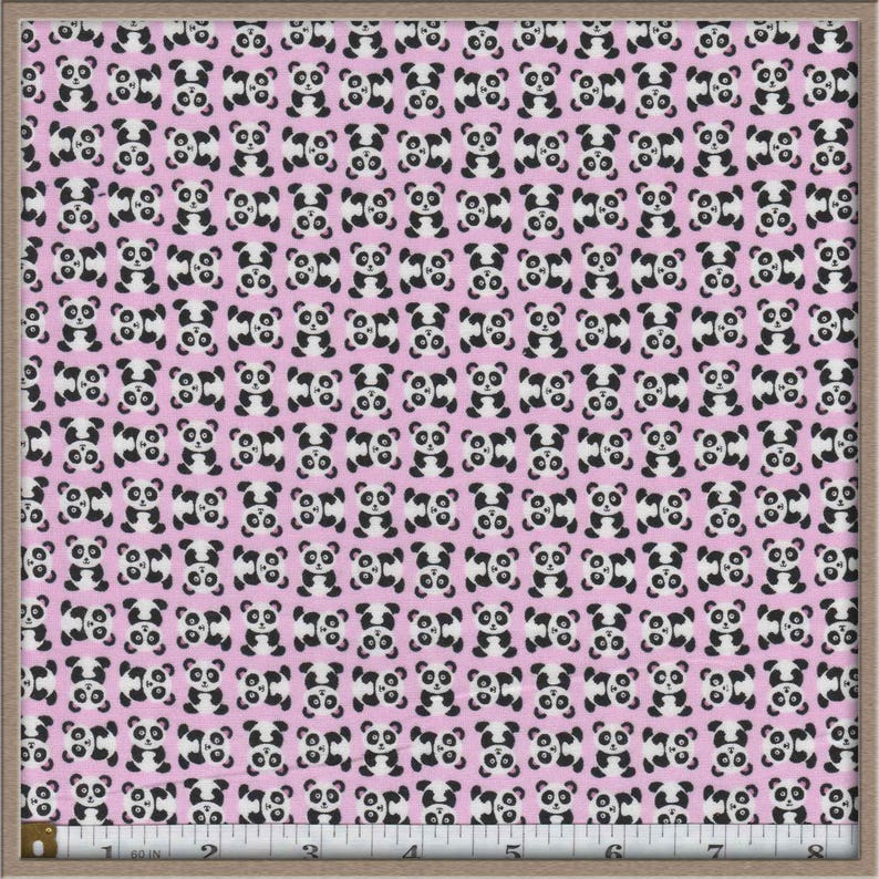 panda id badge reel fabric used to create item