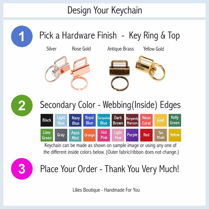 Preppy Sailboat Keychain Ribbon Key Fob Pink and Aqua Etsy