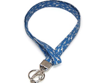 Shark Fabric Lanyard - ID Badge Holder  for Your Name Tag or Keys