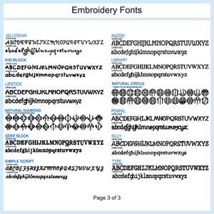 floral coral keychain font guide page 3 of 3