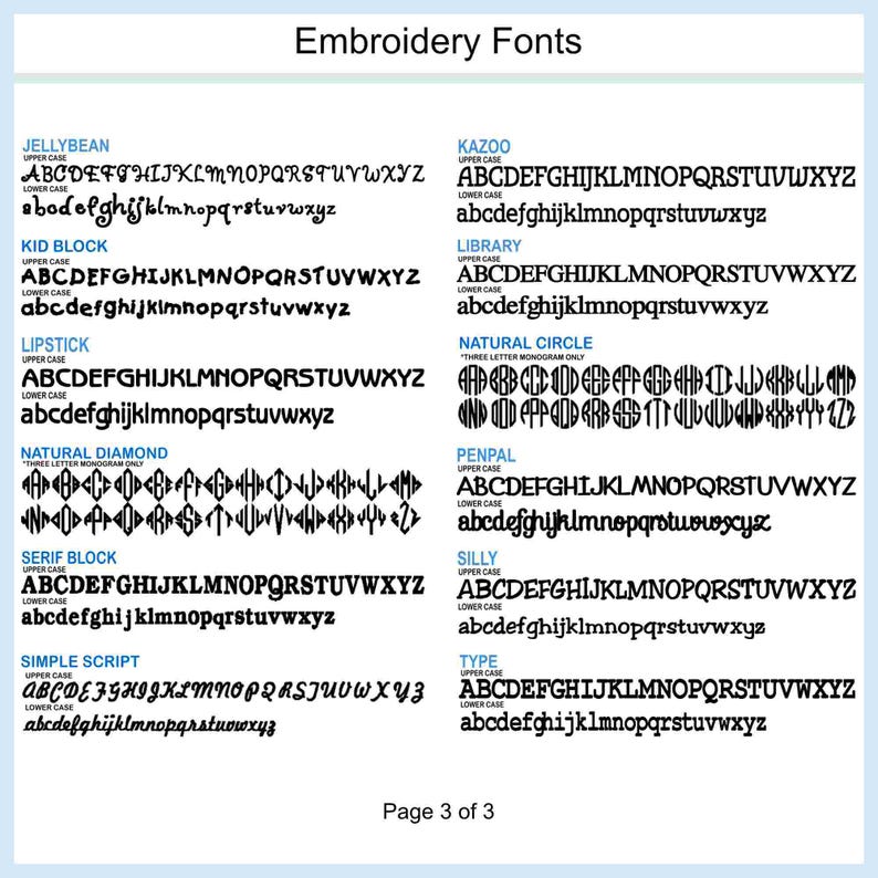 floral coral keychain font guide page 3 of 3