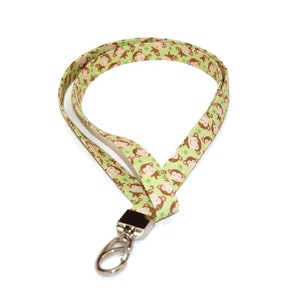 Monkey Lanyard - ID Badge Holder for Your Name Tag or Keys - Optional Safety Break Away