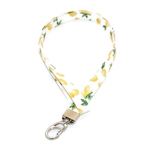 Lemon Lanyard - ID Badge Holder  for Your Name Tag or Keys with Optional Safety Break Away