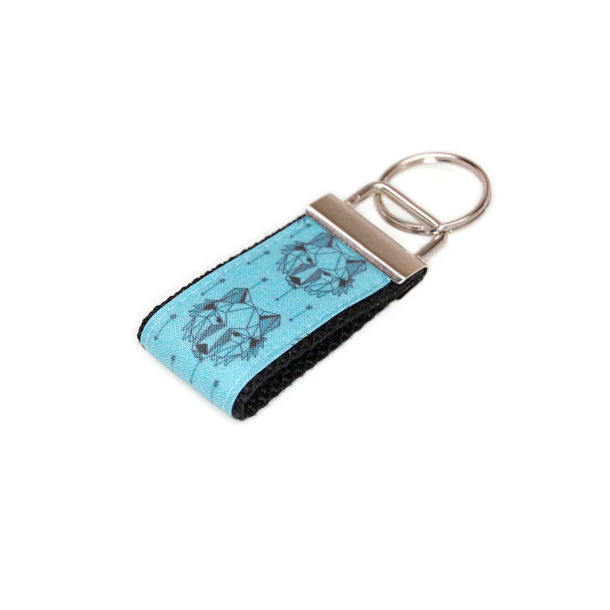 Geometric Resin Bulldog Keychain Bell Trinket Red Black Pendant Cute Bag  Phone PVC Lanyard Men Women Car Key Ring Couple Gift - AliExpress