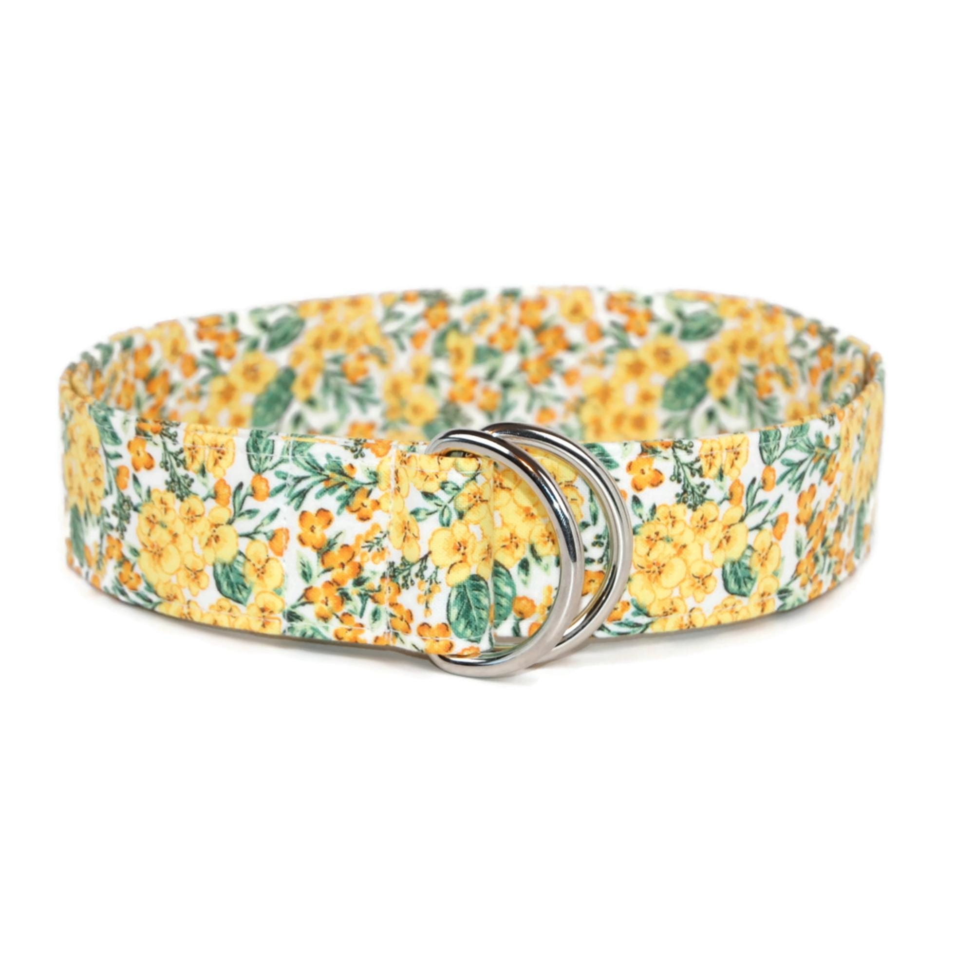 Yellow Floral Belt - Etsy
