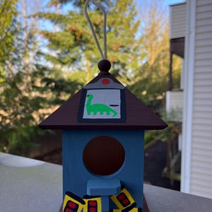 Monster’s Inc-Inspired Hand Painted Birdhouse!