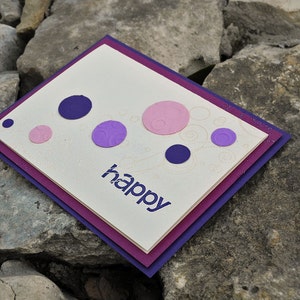 Happy Dots-kaart voor alle gelegenheden {vind vreugde in de kleine dingen}