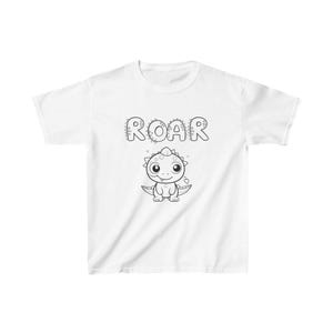 Dinosaur T-Shirt for Kids, Roar Tee Shirt, Children&#39;s Clothing, Jurassic Park Birthday Gift, Toddler Graphic Tee, Funny Animal Print Shirt