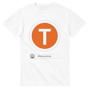 シドニー トレインズ サイン - 明るい色 - ユニセックス クルーネック T シャツ