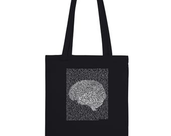 Bolsa de mano única con diseño anatómico de cerebro: el regalo de graduación perfecto para amantes de la ciencia y la medicina.