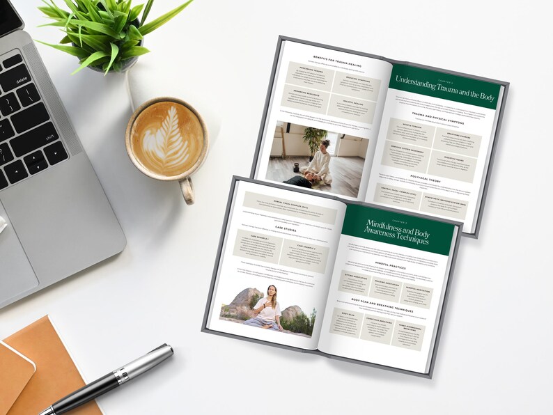Somatic Therapy Guide Canva Template | 16 Editable Pages for Trauma ...