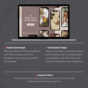 Instant Download: 
After purchase, you’ll receive a pdf with  your  link to access your Canva templates . 
Get Started Today: 
Take your business  or personal account to the next level with our stylish, easy-to-use templates. Click 'Add to Cart' now!
Important Notes:
These templates are for personal or business use only. You may not resell  or redistribute the templates in any form.