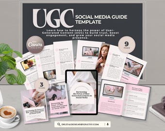 UGC Social Media Guide | Canva Template for User Generated Content Creators