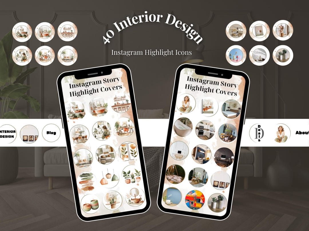 Highlights Website Layout Example 40 Interior Design Instagram Highlights, Use as Covers, Post & Story ...