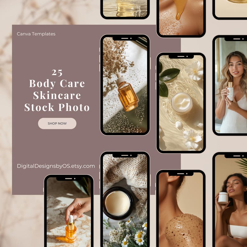 Elevate your skincare or self-care brand with this stunning set of 25 Body Care Stock Photos — professionally styled, minimalist, and soothing to the eye. Whether you’re a small business owner, content creator, or coach in the beauty and wellness space, these aesthetic photos will add that polished, cohesive look to your feed and stories.

You’ll receive two image sizes perfectly optimized for Instagram:
✨ 1080 x 1350 px for feed posts
✨ 1080 x 1920 px for stories