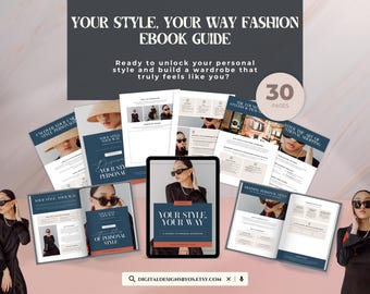 Dein Stil, Dein Weg Mode Ebook Guide | 30-seitiger Stil- & Garderobenplaner | Entdecken Sie Ihren Stil, Persönlichkeit, Shop Smarter und Modetipps