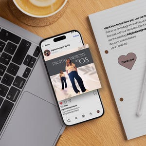 We love to see how you use our templates! Follow us on Instagram @digitaldesignsbyos and tag us in your first post with our template. Dont forget to use the hashtag #digitaldesignsbyos.
 We cant wait to feature your creativity!