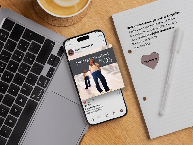 We love to see how you use our templates! Follow us on Instagram @digitaldesignsbyos and tag us in your first post with our template. Dont forget to use the hashtag #digitaldesignsbyos.
 We cant wait to feature your creativity!