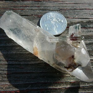 Large Red & Green Phantom Quartz Crystal Speciman 50 gm China image 3