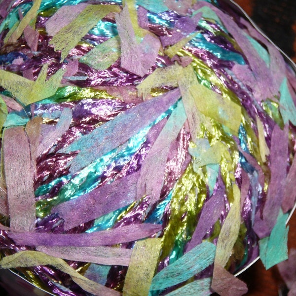 Destash --- Plymouth 'Carnivala' Yarn --- Turquoise-Purple