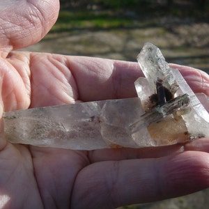 Large Red & Green Phantom Quartz Crystal Speciman 50 gm China image 5