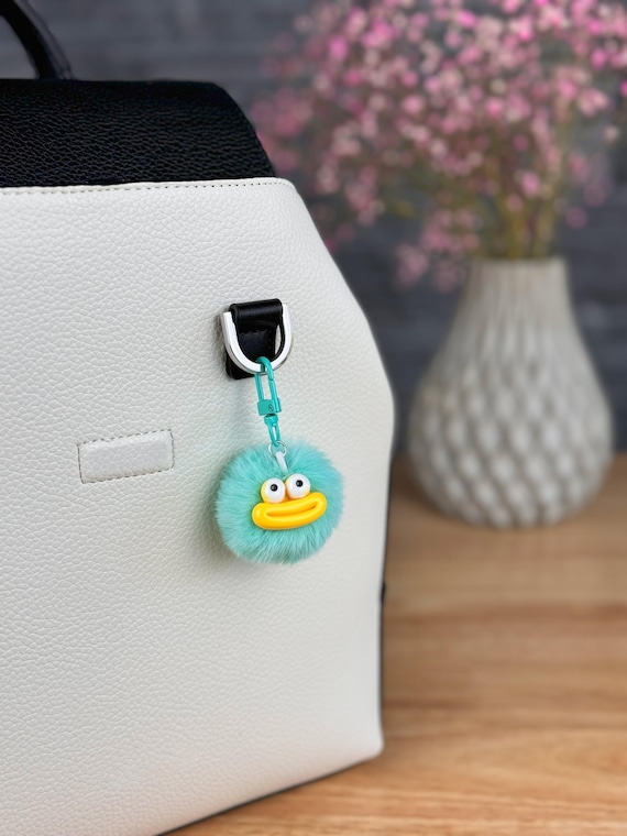 Llavero De Pompón De Piel Sintética Esponjosa | Suave, Decorativo, Ideal Para Bolsos O Llaves, Varios Colores