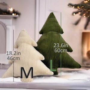 Digital Instruction and Sewing Pattern DIY Fabric Fluffy Christmas Tree Pillow Tutorial Instruction in English French Spanish image 2