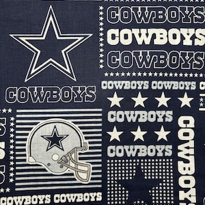 Dallas Cotton Fabric 1/4 Yard NEW  Football Fabric