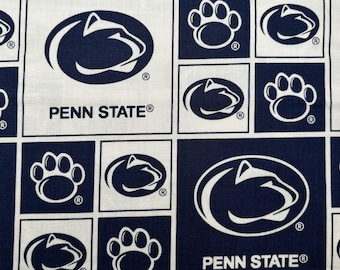 Pennsylvania Cotton Fabric 1/2 Yard NEW Football Fabric